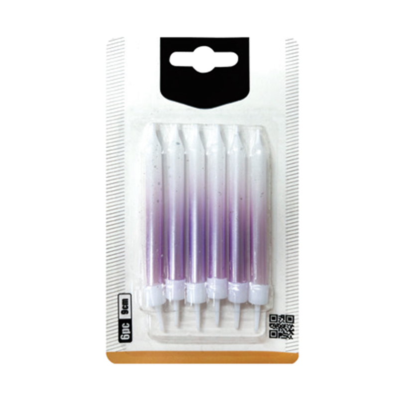 Fire-farve gennemsigtige gradient stearinlys